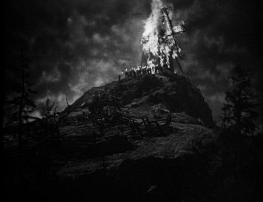 Frankenstien Shot burned cross