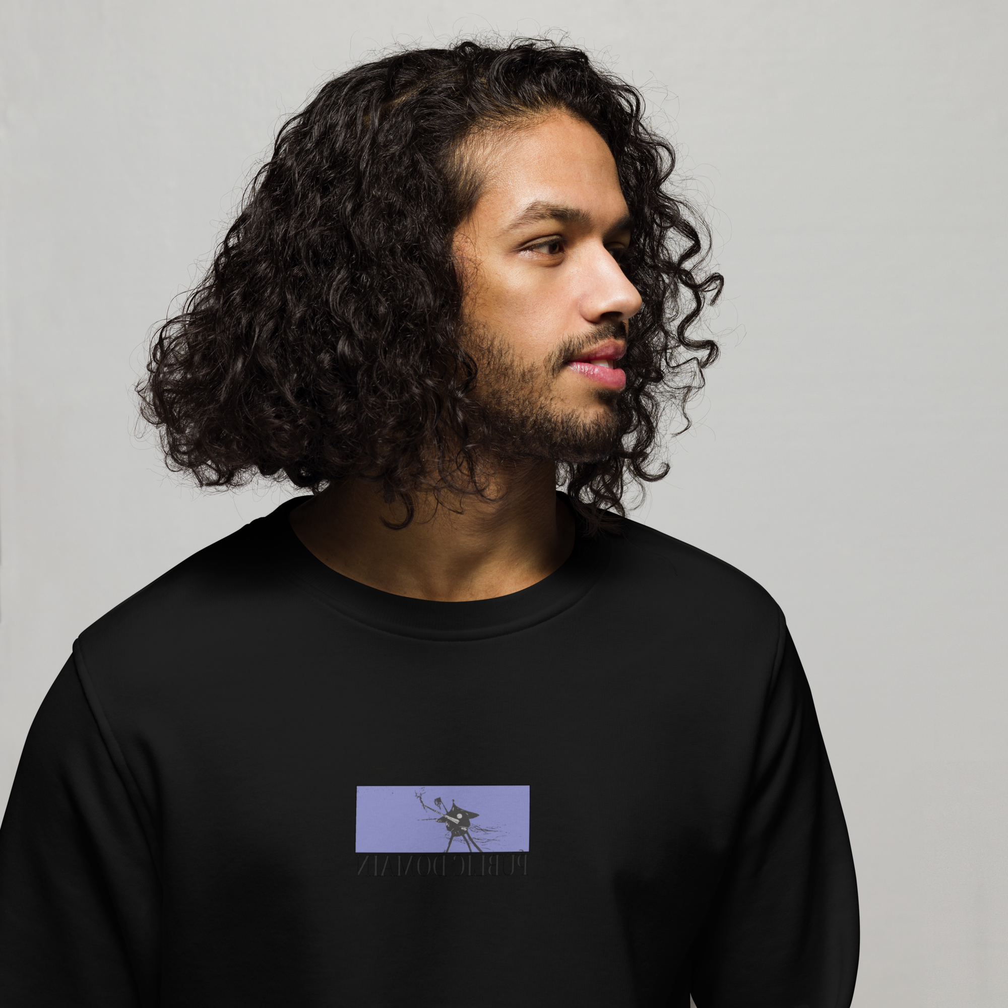 Man with Black War of the Worlds Sc-Fi Sweatshirt