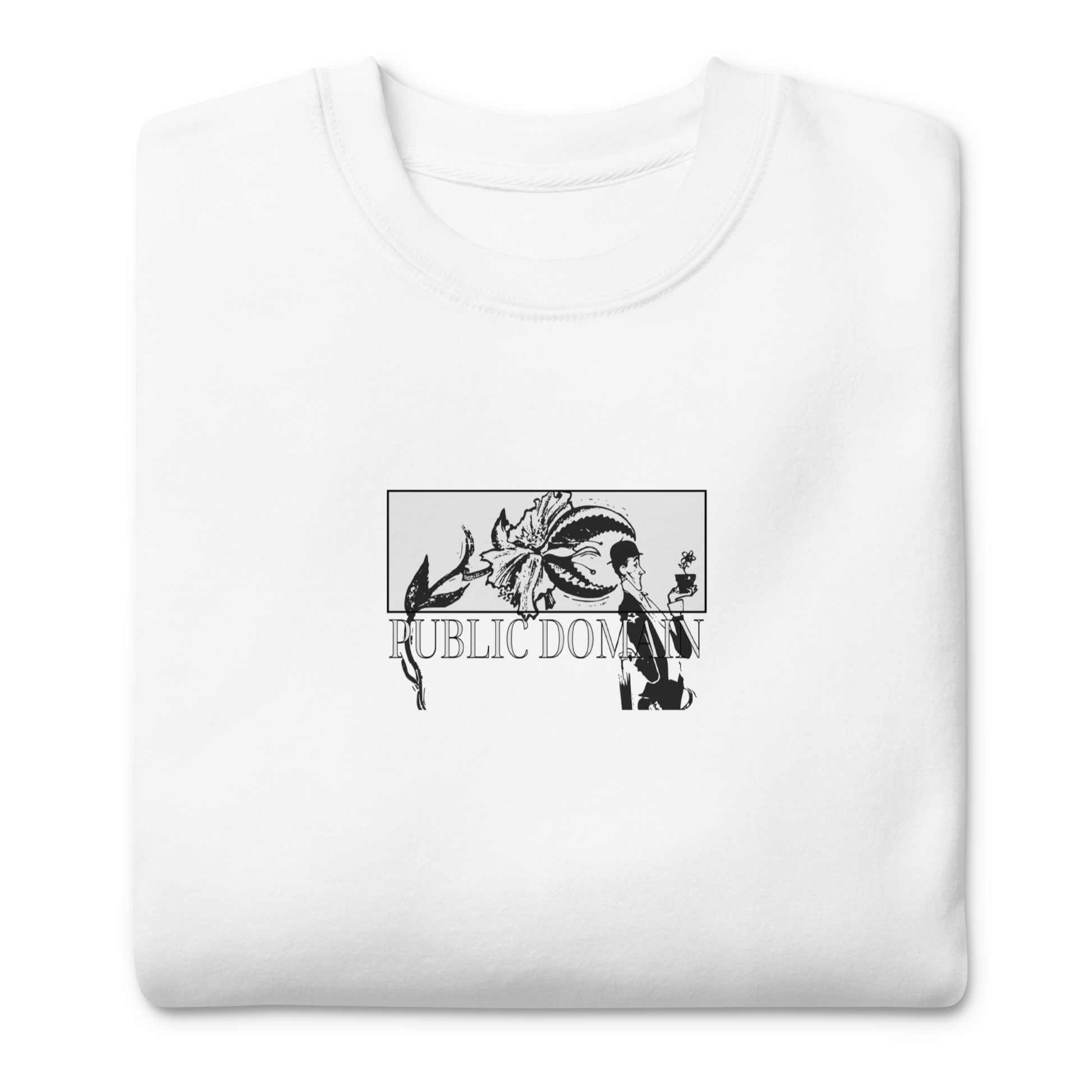 Little Shop of Horrors Sweatshirt Mock Up White