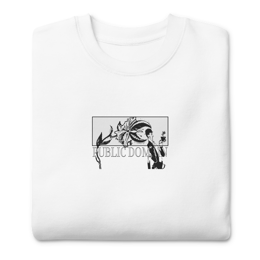 Little Shop of Horrors Sweatshirt Mock Up White