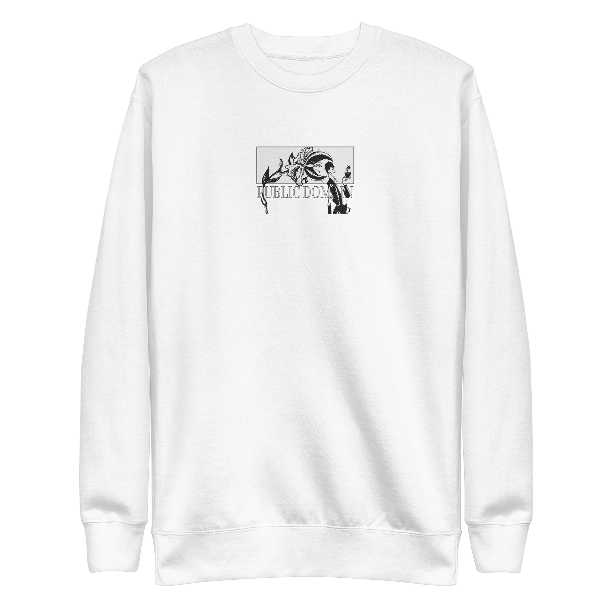 Little Shop of Horrors Sweatshirt Mock Up White